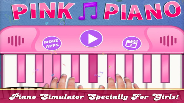 女孩粉红钢琴手游app截图