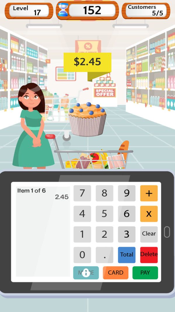 超市收银员模拟手游app截图