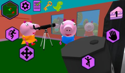 小猪邻居家庭逃生奥比屋3D手游app截图