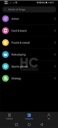 华为游戏中心 全球版手机软件app截图