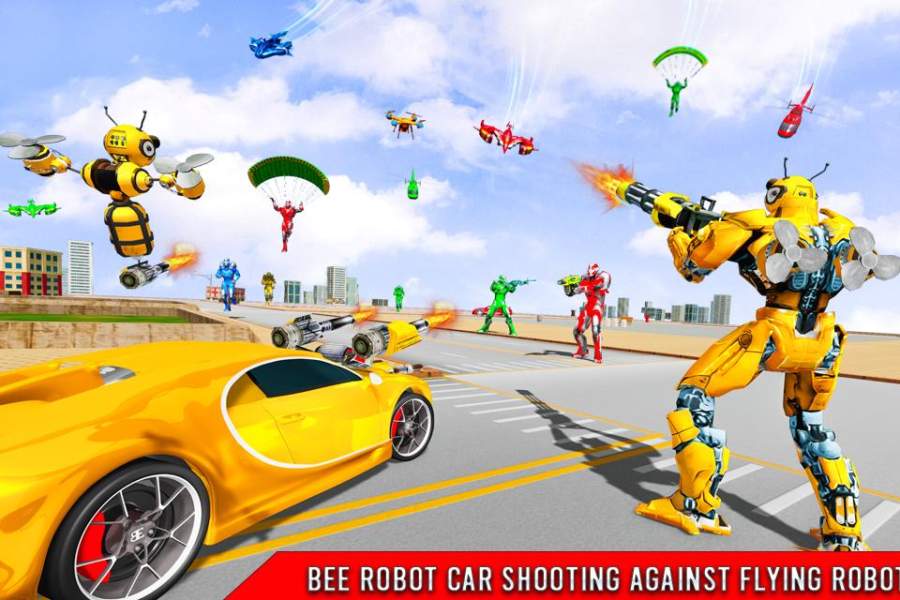 蜜蜂机器人汽车改造 最新版手游app截图
