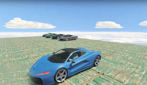 惊人天空汽车模拟器3D手游app截图