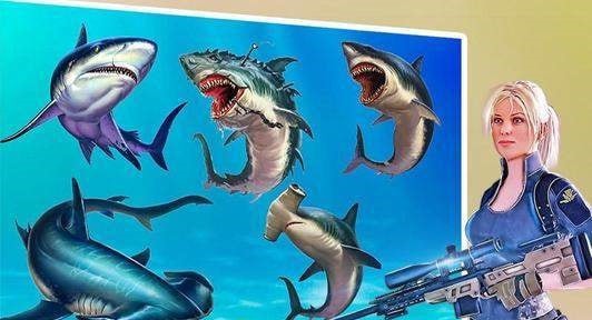 鲨鱼狩猎动物射击手游app截图
