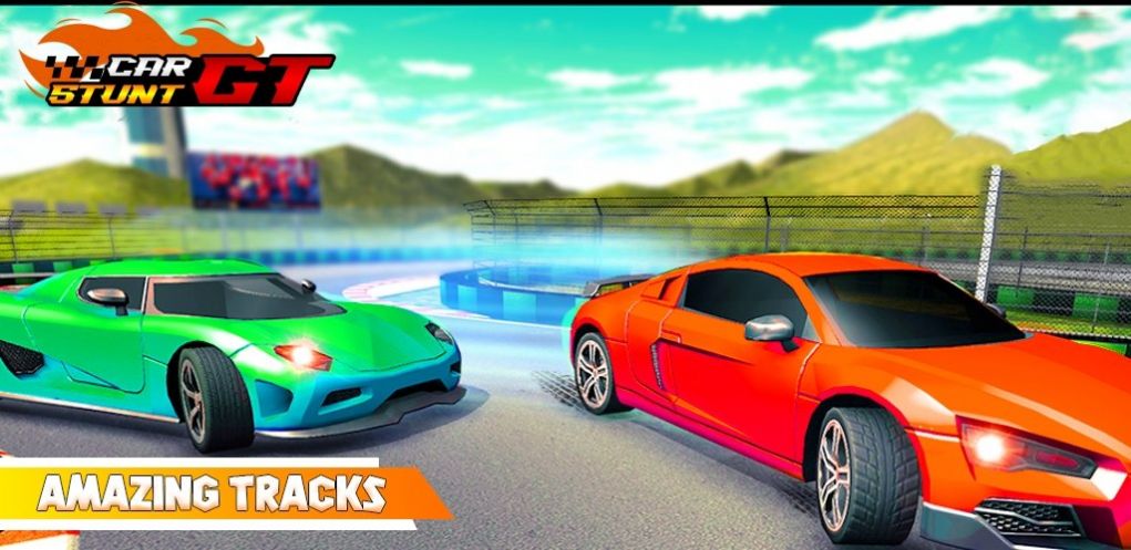 汽车特技3D赛车 最新版手游app截图
