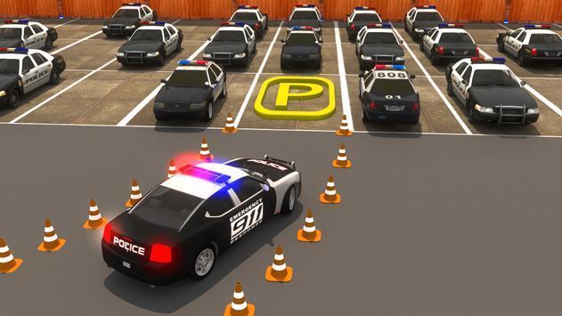 真实警车停车场3D手游app截图