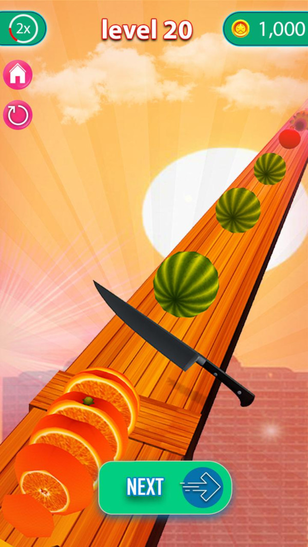完美的水果切片手游app截图