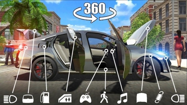 汽车模拟器城市驾驶手游app截图