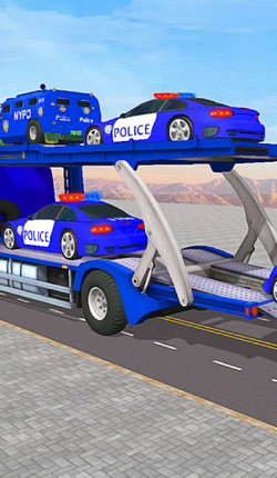 警察运输卡车3D手游app截图