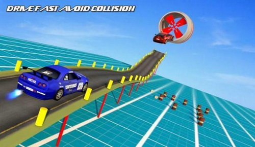 空中坡道汽车特技3D手游app截图