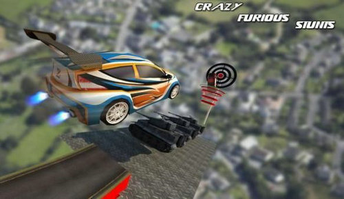 空中坡道汽车特技3D手游app截图