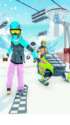 滑雪激斗赛手游app截图