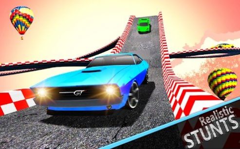 超级赛道汽车跳跃3D手游app截图