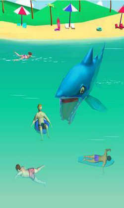 大白鲨袭击3D手游app截图