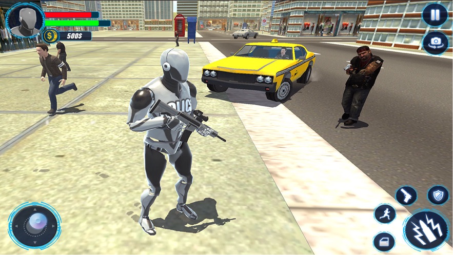 未来机器人警察模拟手游app截图