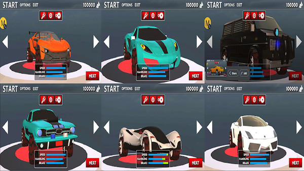 高速赛车3D 中文版手游app截图