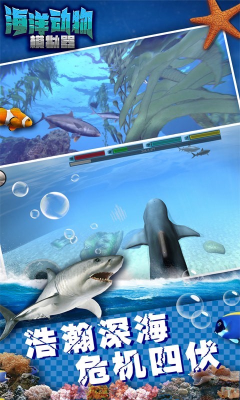 海洋动物模拟器 手机版手游app截图