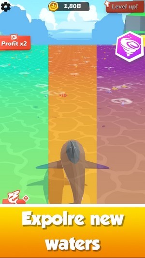 空闲鲨鱼世界 手机版手游app截图