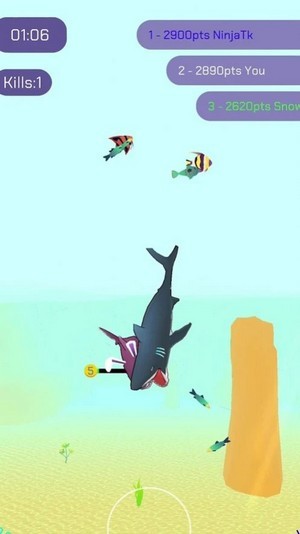 鲨鱼狩猎大作战 2021手机版手游app截图