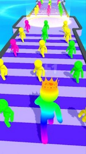 彩色跑步人群手游app截图