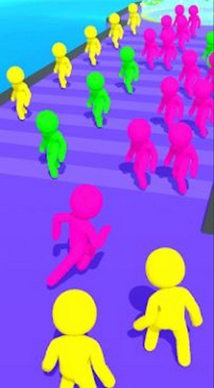 彩色跑步人群 手机版手游app截图