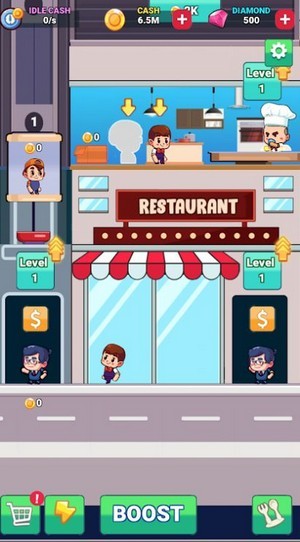 食品空闲餐厅 中文版手游app截图