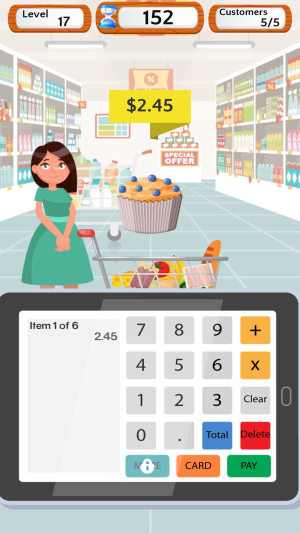 超市收银员模拟 手机版手游app截图