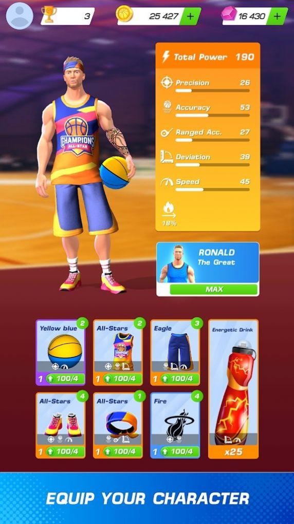 篮球冲突扣篮大赛 中文版手游app截图