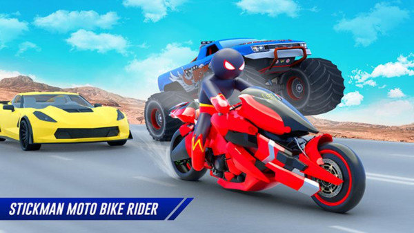 火柴人摩托车超级英雄 手游版手游app截图