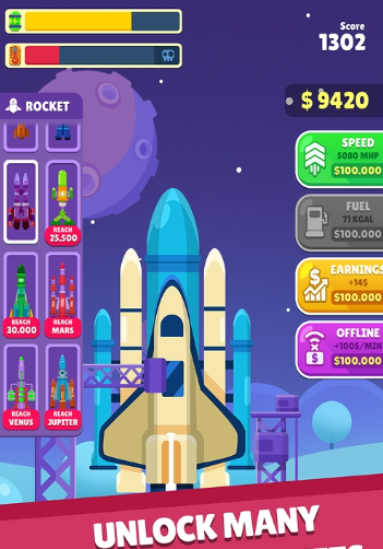 空闲的火箭 最新版手游app截图