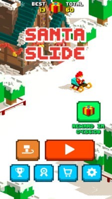像素滑轮车圣诞手游app截图