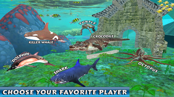 鲨鱼海底赛车 手机版手游app截图