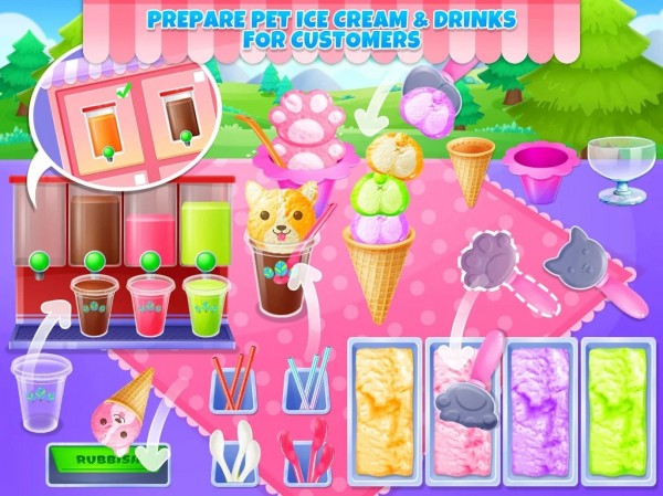 宠物冰淇淋店手游app截图
