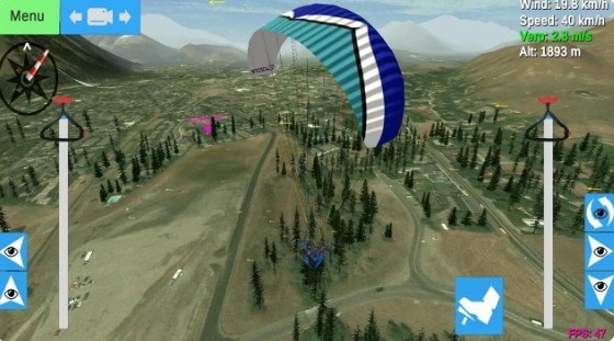 滑翔伞模拟器 最新版手游app截图
