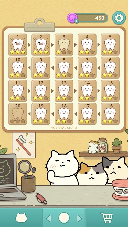 神秘的猫咪牙科手游app截图