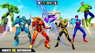 机器人VS超级英雄格斗手游app截图