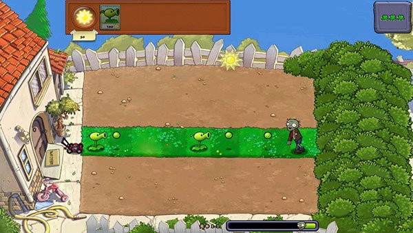  Screenshot of the mobile game app for the iPad version of Plant Battle Zombie