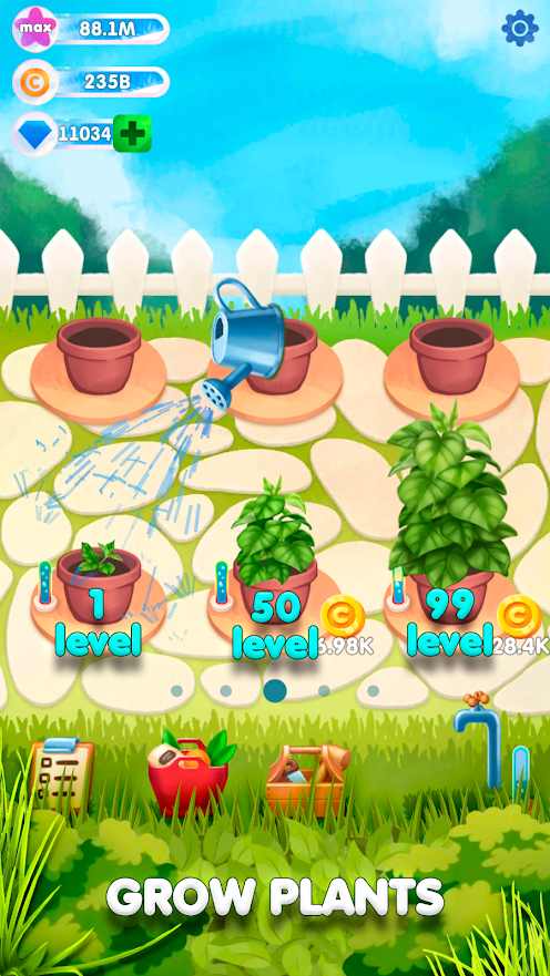 空闲植物花园手游app截图