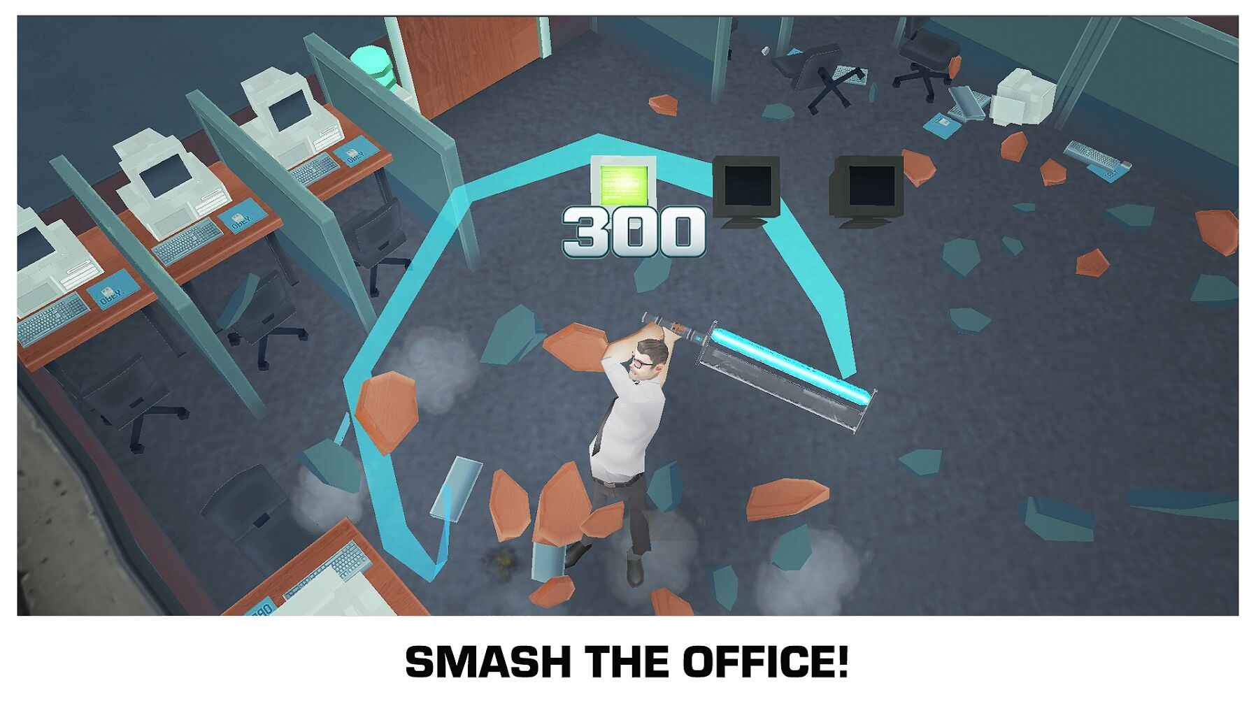 粉碎办公室 无限金币版手游app截图