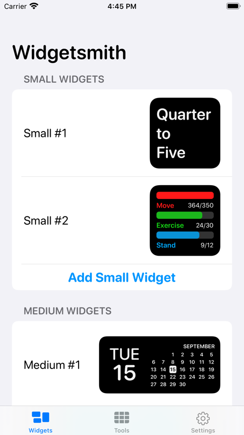 widgetsmith 免费版手机软件app截图
