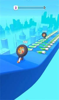 轮胎人赛跑 免费版手游app截图