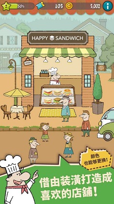 可爱的三明治店手游app截图
