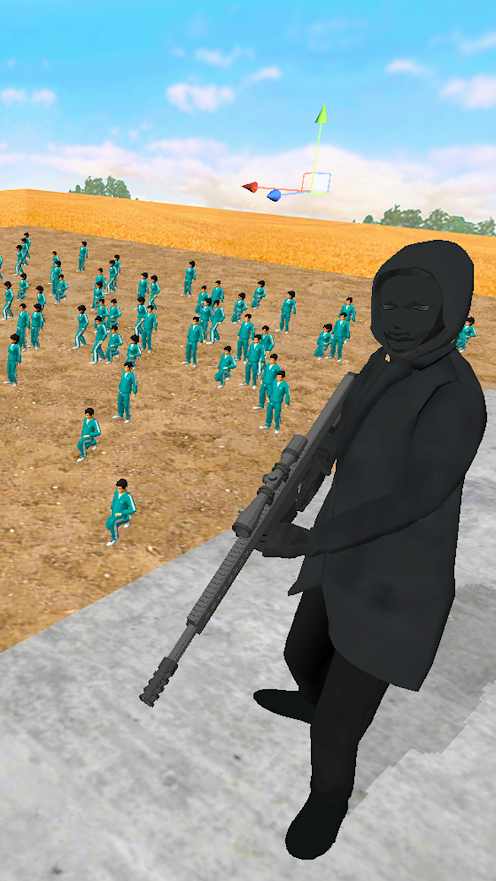 鱿鱼游戏：狙击手挑战3D手游app截图
