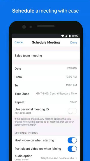 zoom视频会议手机软件app截图