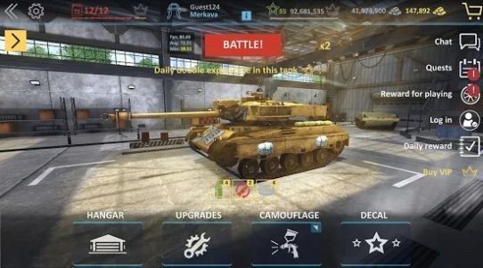 现代突击坦克 无敌版手游app截图