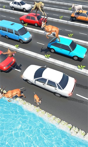动物公路跳跃手游app截图