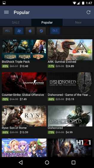 steam 移动版手机软件app截图