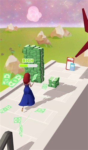 富有的种族金钱赛跑3D手游app截图