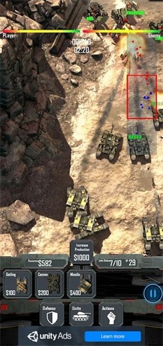 机甲前线突击坦克RTS手游app截图