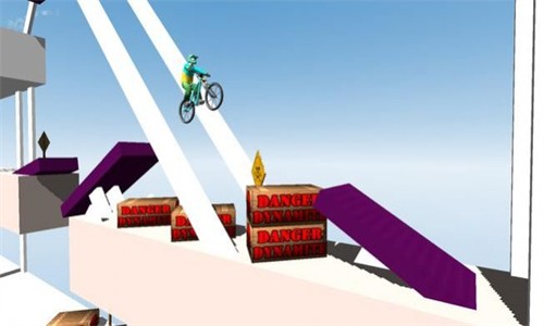 自行车跳跃比赛手游app截图