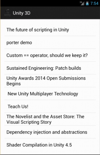 unity 手机版手机软件app截图